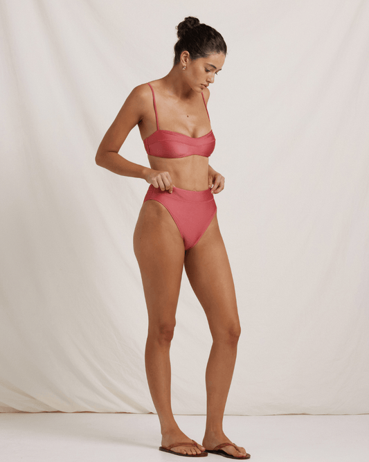 Peony Boudoir Mid Cut High Pant - PEONY - Luxe Leopard