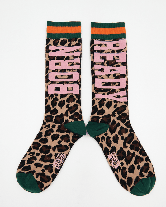 Essentiel Antwerp Keast Jacquard Socks - ESSENTIEL ANTWERP - Luxe Leopard