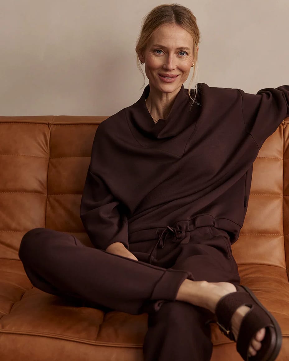Varley The Rolled Cuff Pant 28.5 Coffee Bean