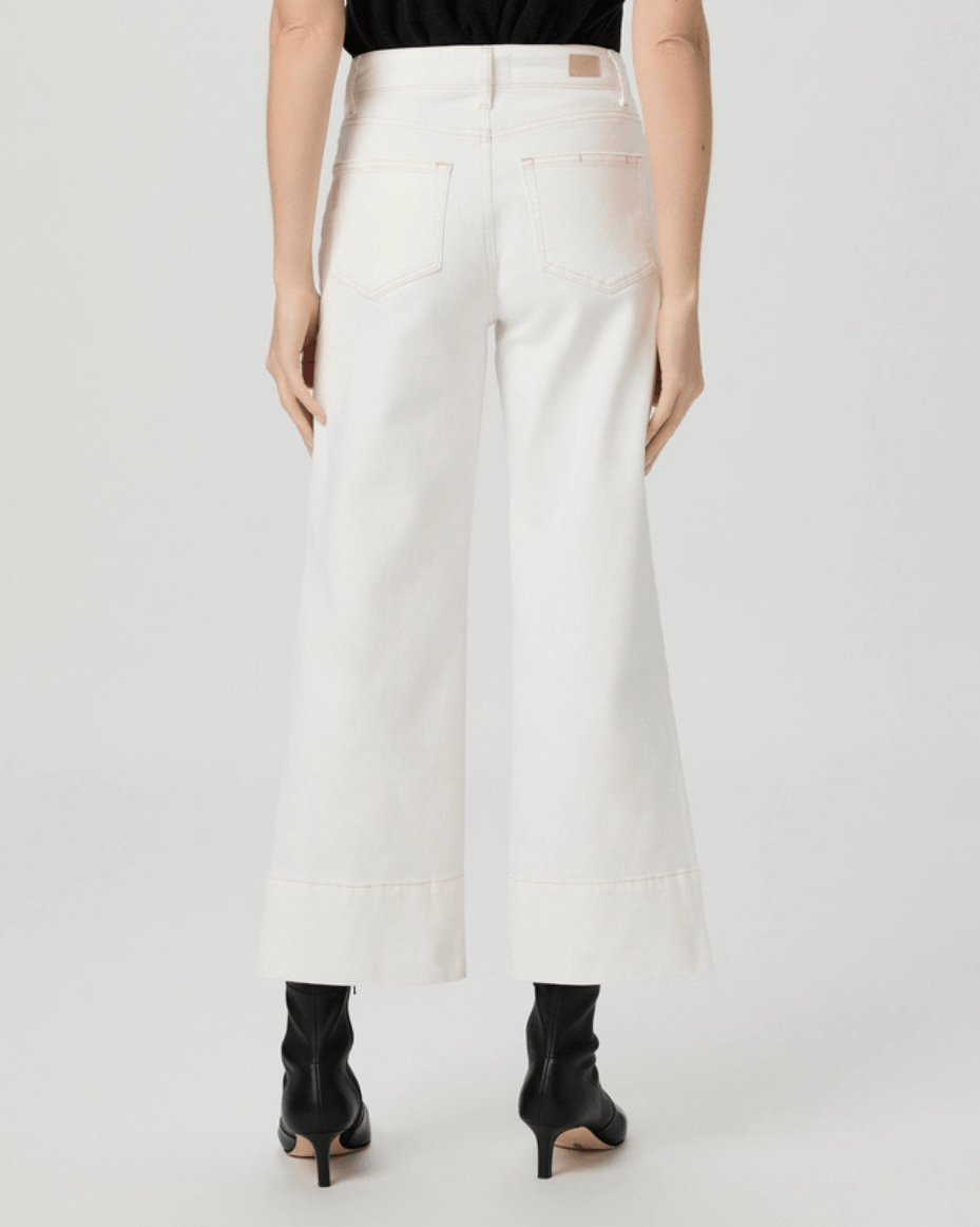 Paige Anessa Wide Leg Jean - Toasted Ecru - PAIGE - Luxe Leopard