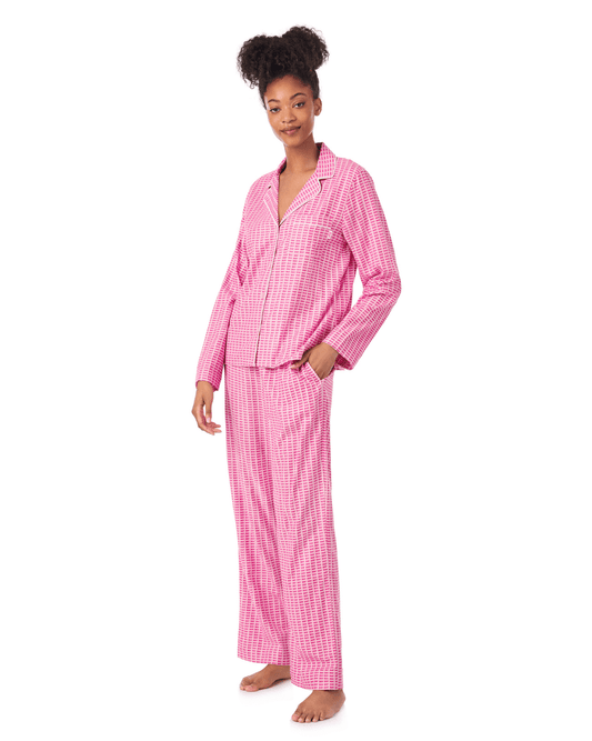 DKNY Notch Collar Top and Pant Sleep Set