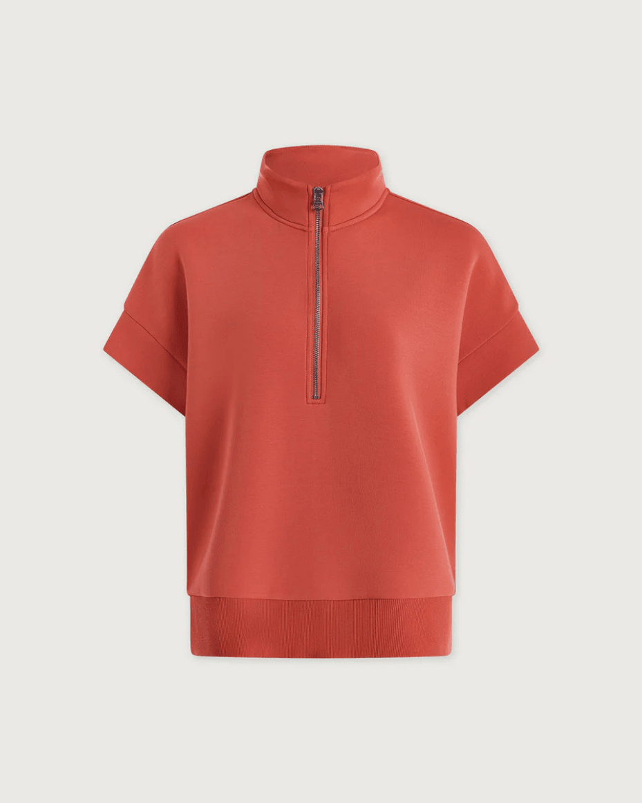 Varley Ritchie Short Sleeve Sweat - VARLEY - Luxe Leopard