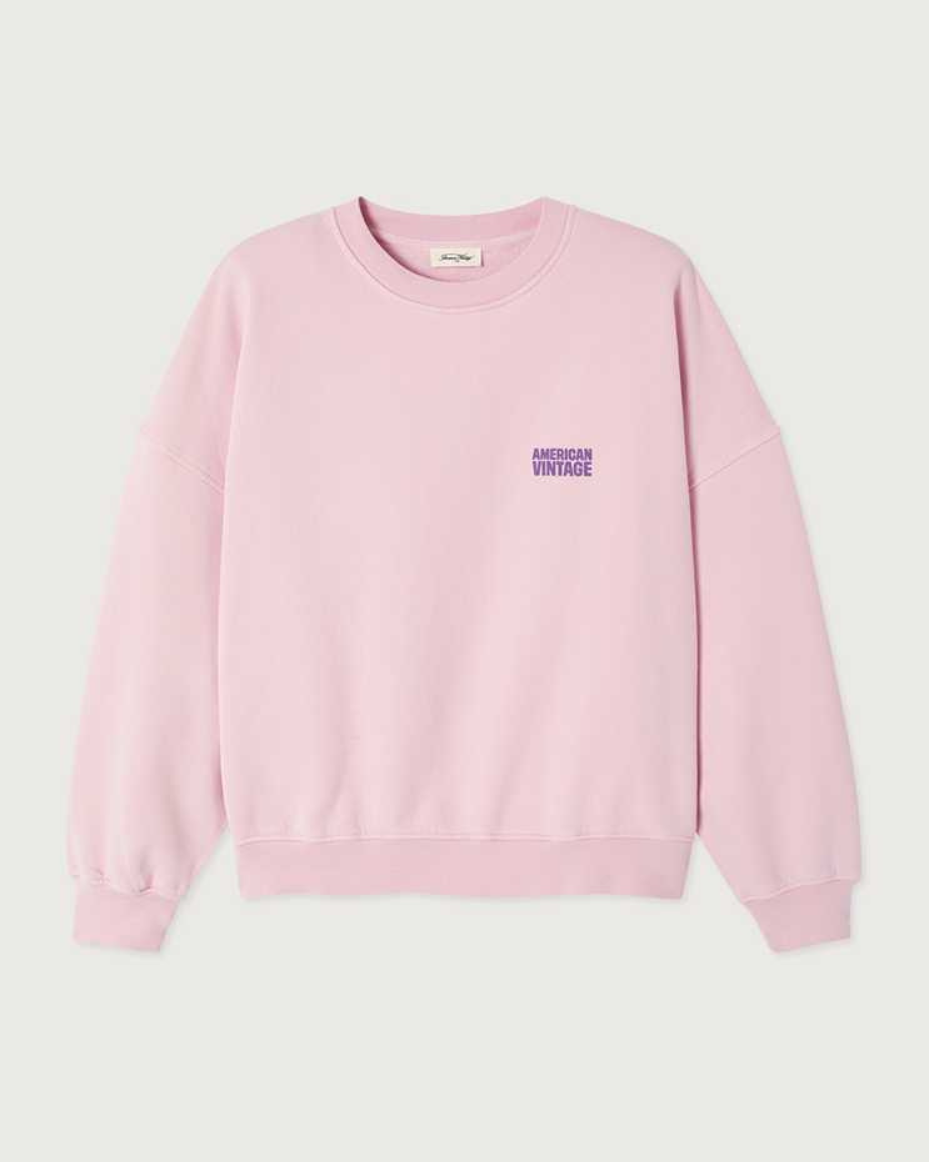 American Vintage Plizzy Sweatshirt Petal Vintage