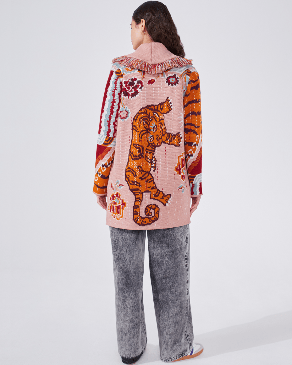 Hayley Menzies Jacquard Short Cardigan