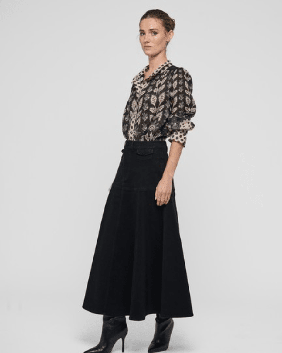 Dea Kudibal Amelie NS Blouse With Stand Collar - DEA KUDIBAL - Luxe Leopard