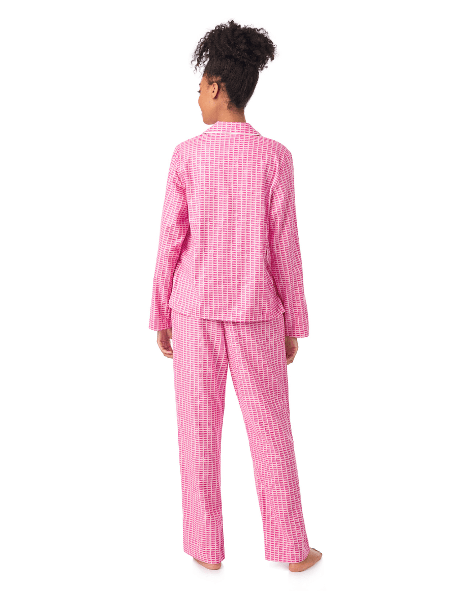 DKNY Notch Collar Top and Pant Sleep Set