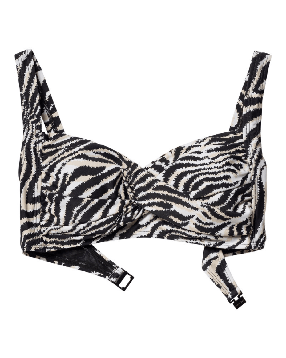 Panos Emporio Zebra Medea Bikini Top - Luxe Leopard