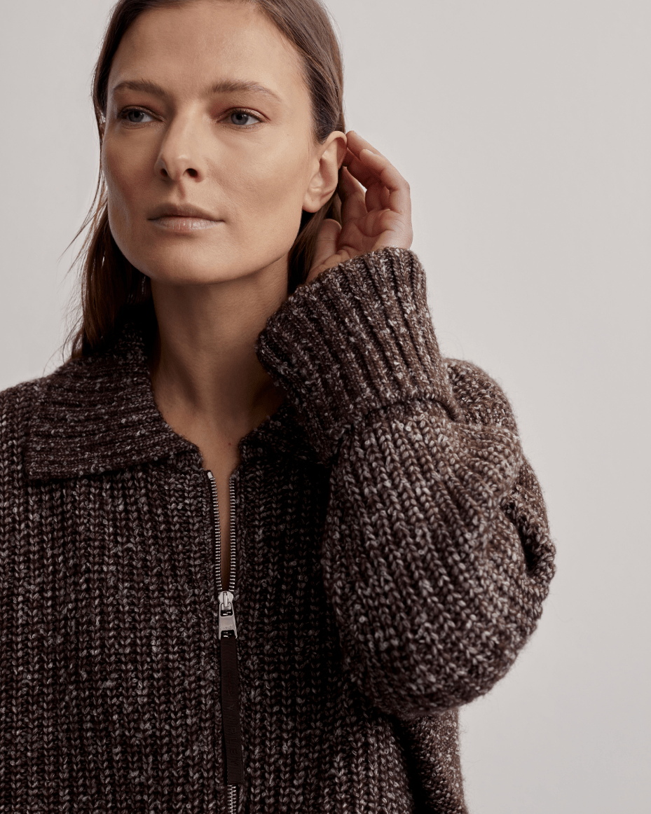 Varley Amelia Half Zip - Luxe Leopard