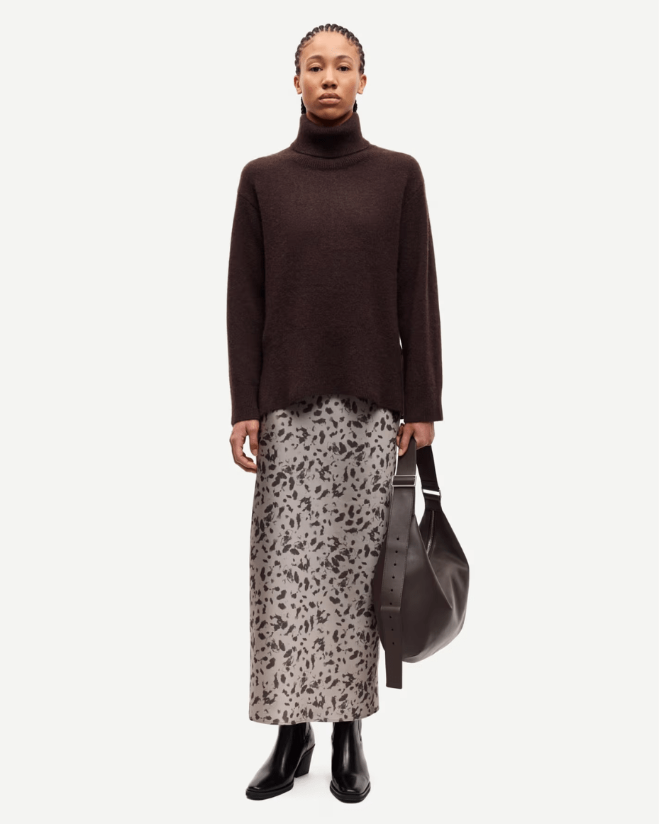 Samsoe Samsoe Samartina Turtleneck 15722 - SAMSOE SAMSOE - Luxe Leopard