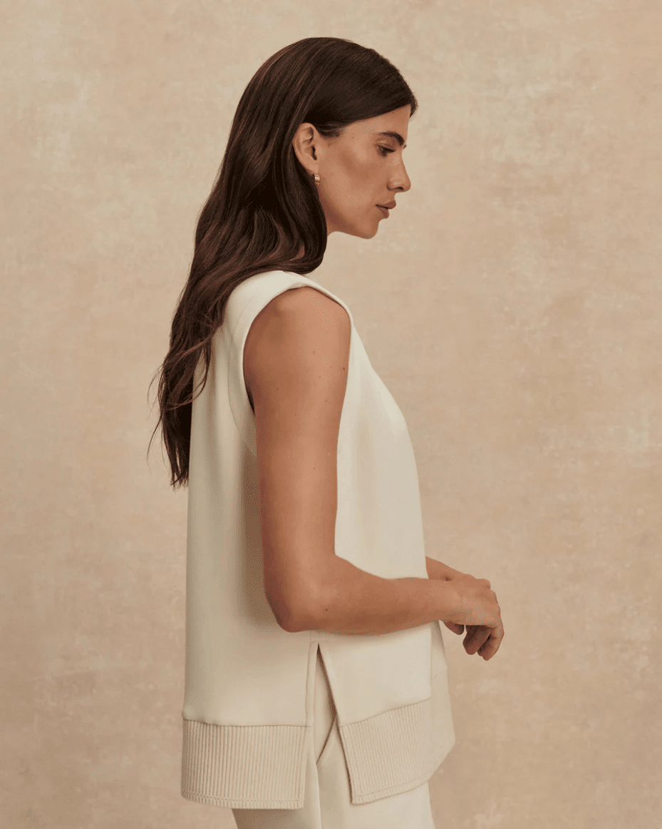 Varley Freida V Neck Tank - VARLEY - Luxe Leopard