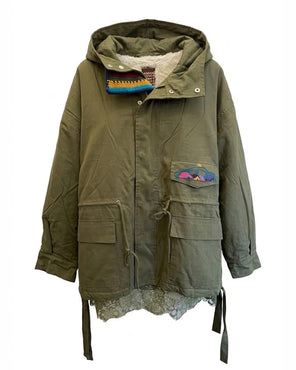 Casbah Love Elena Jacket in Khaki - CASBAH LOVE - Luxe Leopard