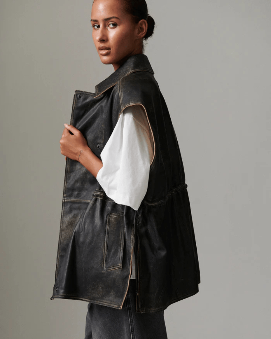 Day Birger Cristin Distressed Leather - DAY BIRGER - Luxe Leopard