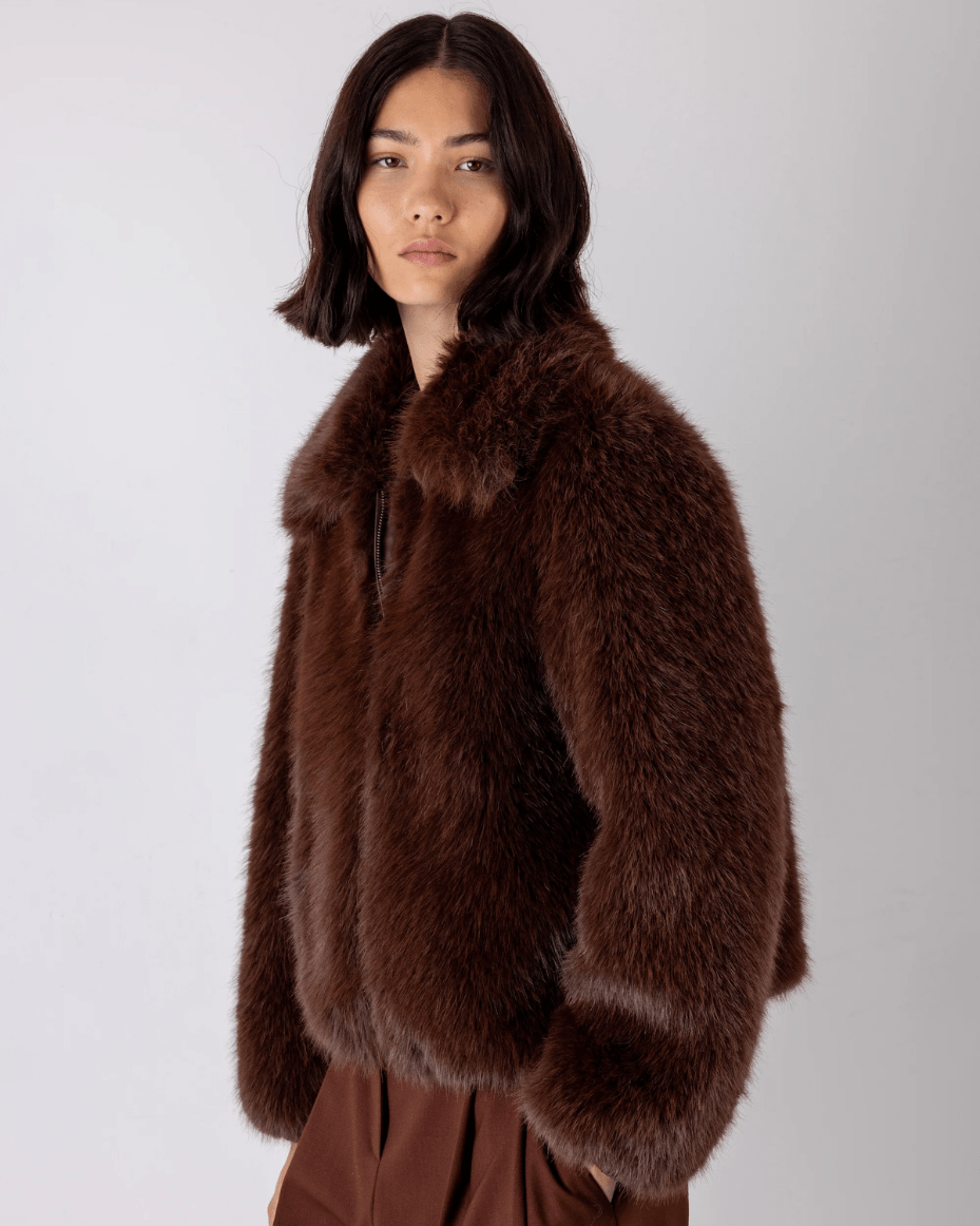 Vivere Indie Short Hair Jacket - VIVERE - Luxe Leopard