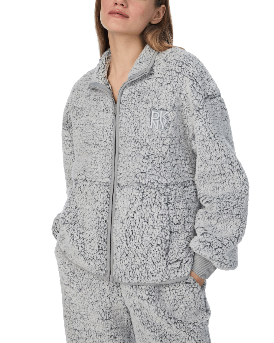 DKNY Long Sleeve Zip Top & Jogger Lounge Set - DKNY - Luxe Leopard