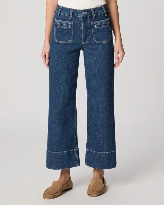 Paige Anessa Wide Leg Jean - PAIGE - Luxe Leopard