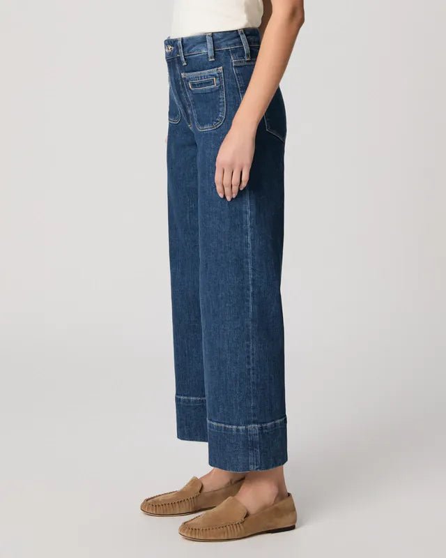 Paige Anessa Wide Leg Jean - PAIGE - Luxe Leopard