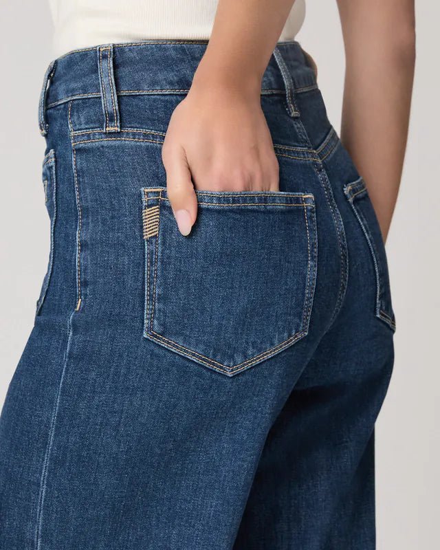 Paige Anessa Wide Leg Jean - PAIGE - Luxe Leopard