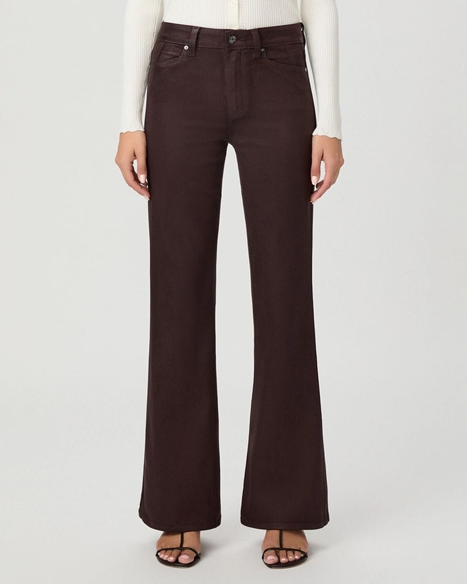 Paige Sofia Flared Jeans With Jolean Pockets in Wild Mulberry - PAIGE - Luxe Leopard