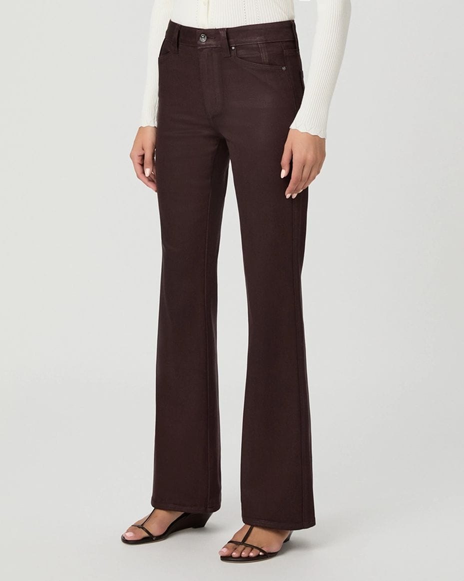 Paige Sofia Flared Jeans With Jolean Pockets in Wild Mulberry - PAIGE - Luxe Leopard