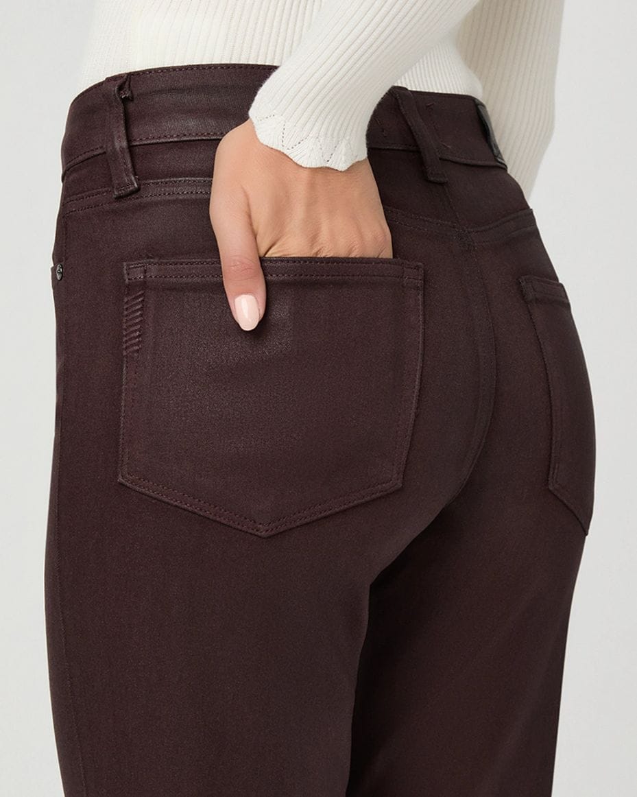 Paige Sofia Flared Jeans With Jolean Pockets in Wild Mulberry - PAIGE - Luxe Leopard