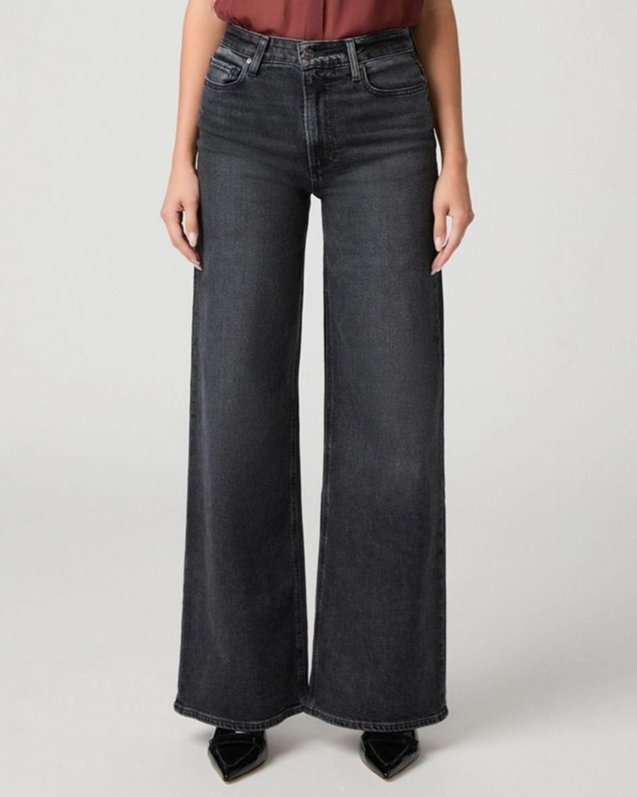 Paige Frances 32" Wide Leg Jean in Mezzanotte