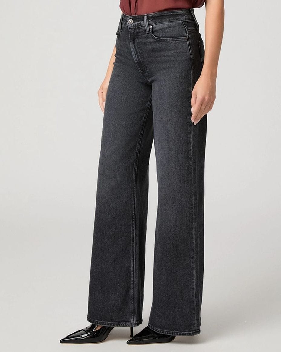 Paige Frances 32" Wide Leg Jean in Mezzanotte