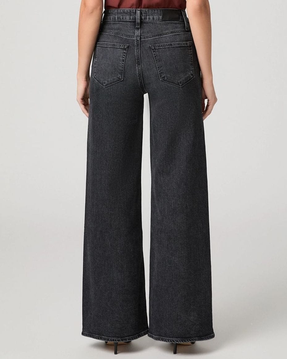 Paige Frances 32" Wide Leg Jean in Mezzanotte