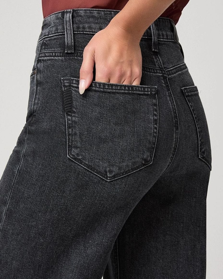 Paige Frances 32" Wide Leg Jean in Mezzanotte