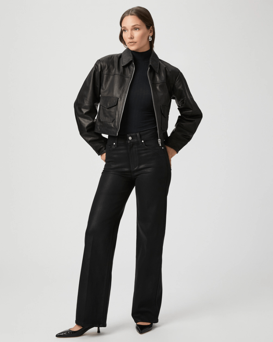 Paige Sasha 32'' Black Frog Coating - PAIGE - Luxe Leopard