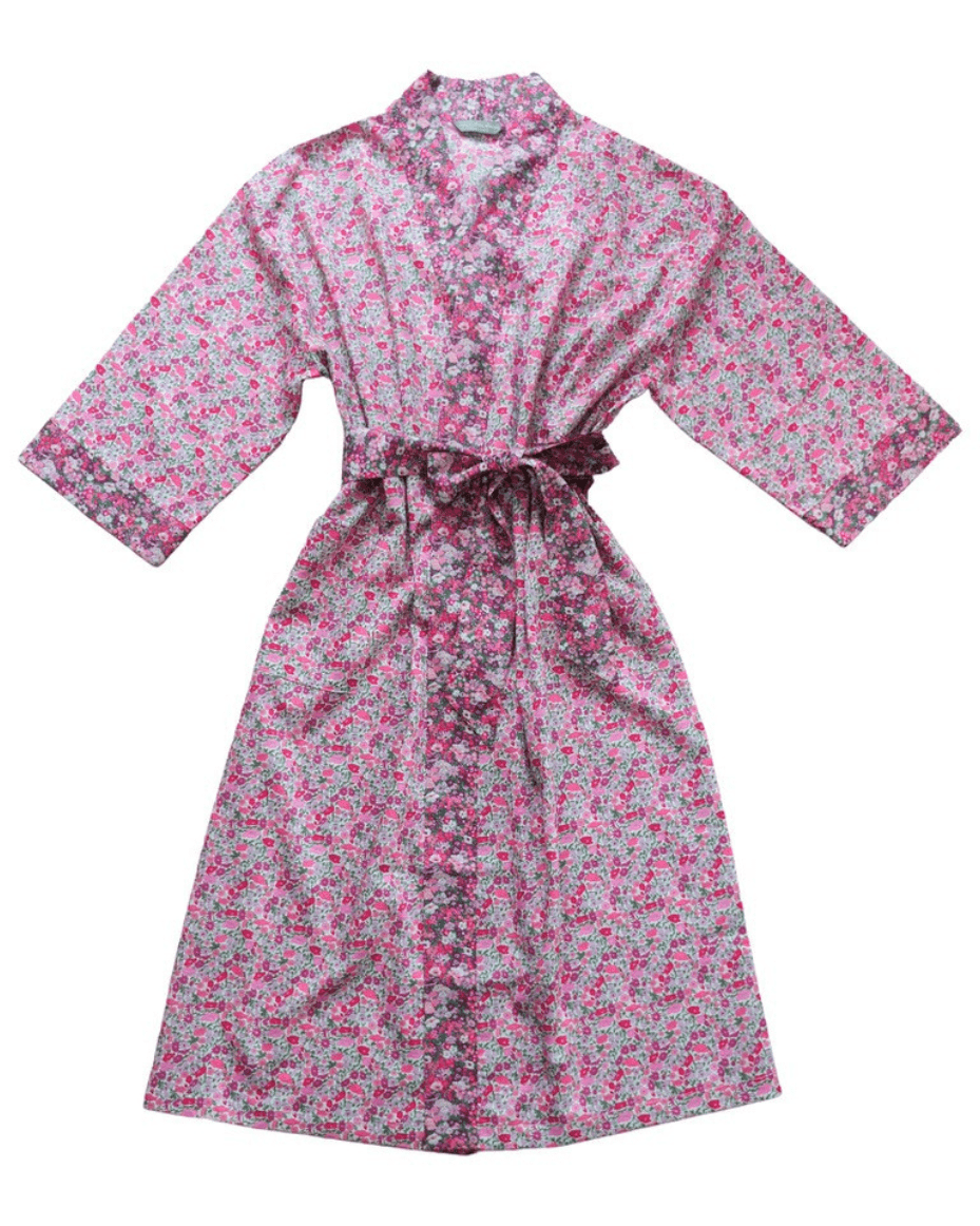 Liberty Fabric Kimono Poppy Forest Pink - LIBERTY - Luxe Leopard