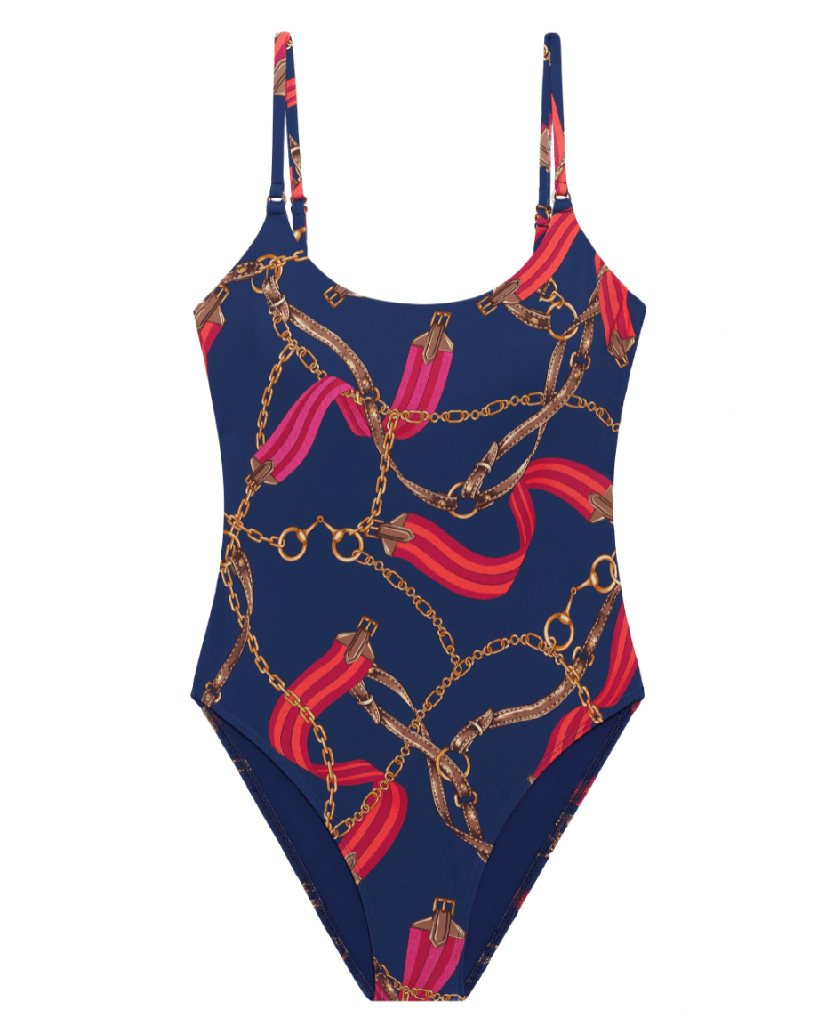 Ralph Lauren Bridle Lingerie Swimsuit - Luxe Leopard