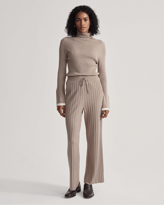 Varley Simeon Wide Rib Knit Trouser