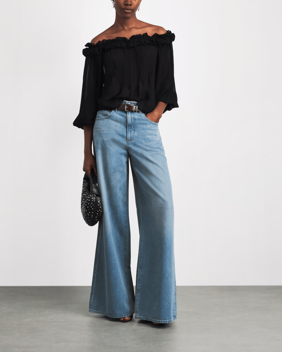 Paige Cameron Wide Leg Jean - PAIGE - Luxe Leopard