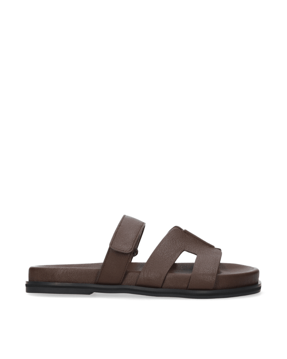 Bibi Lou Mindy Flat Sandal Cuba Leather - BIBI LOU - Luxe Leopard
