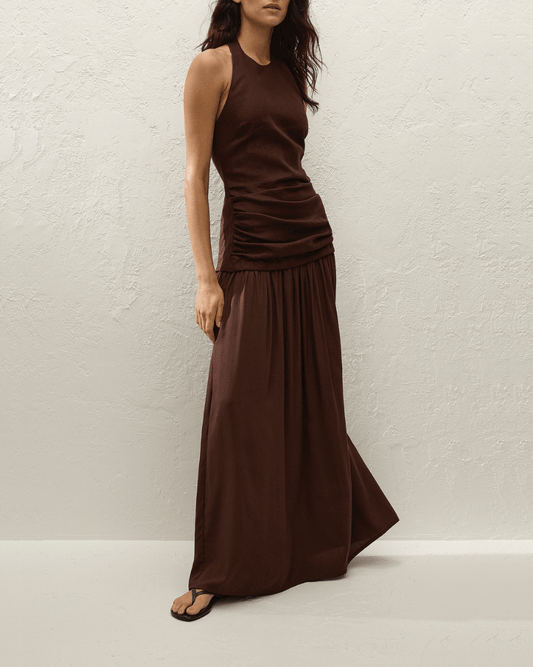 Faithfull The Brand Tali Maxie Dress - FAITHFULL THE BRAND - Luxe Leopard