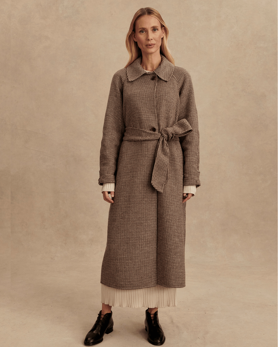 Varley Tomlinson Belted Long Coat - VARLEY - Luxe Leopard