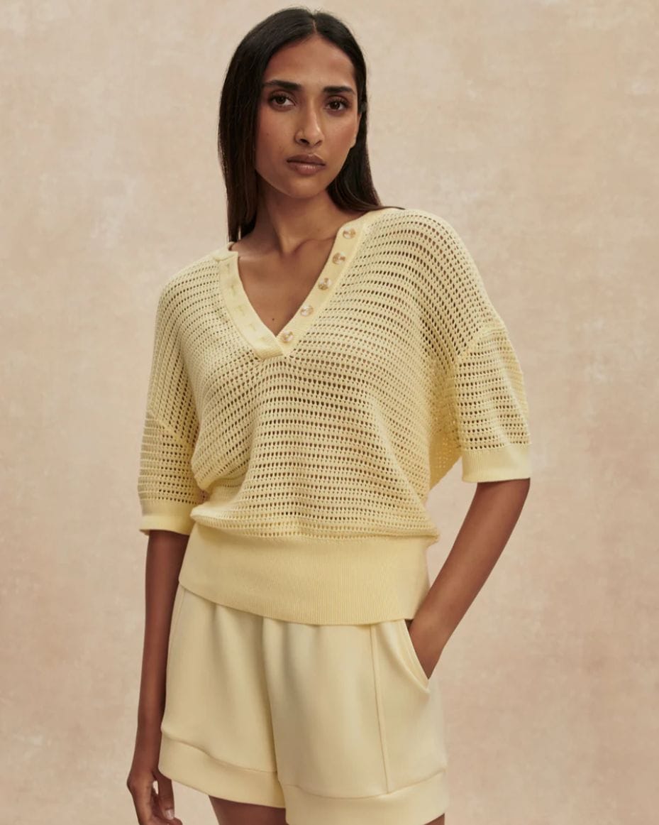 Varley Callie Knit Top Anise Flower - Varley - Luxe Leopard