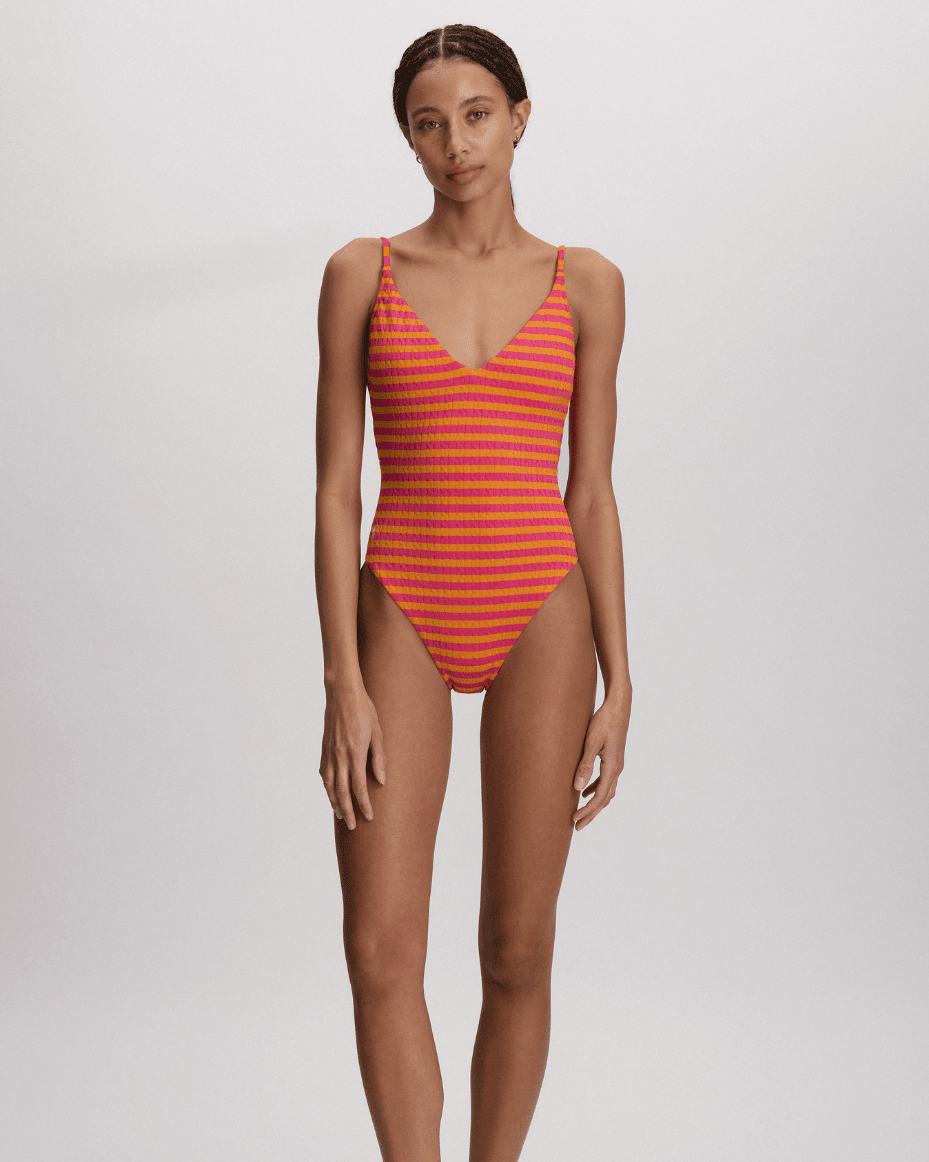 Polo Ralph Lauren Lingerie V - Neck Swimsuit - POLO RALPH LAUREN - Luxe Leopard
