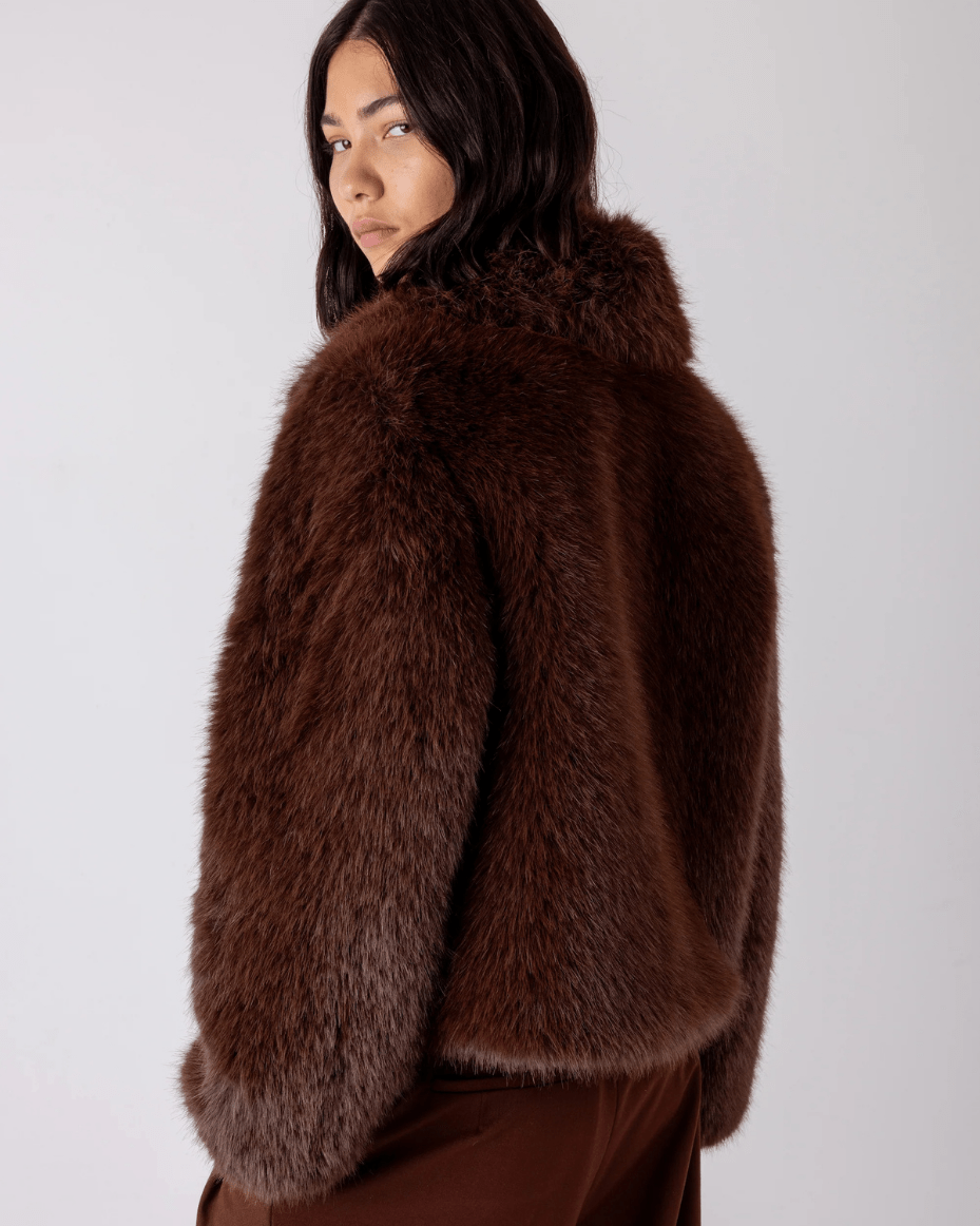 Vivere Indie Short Hair Jacket - VIVERE - Luxe Leopard