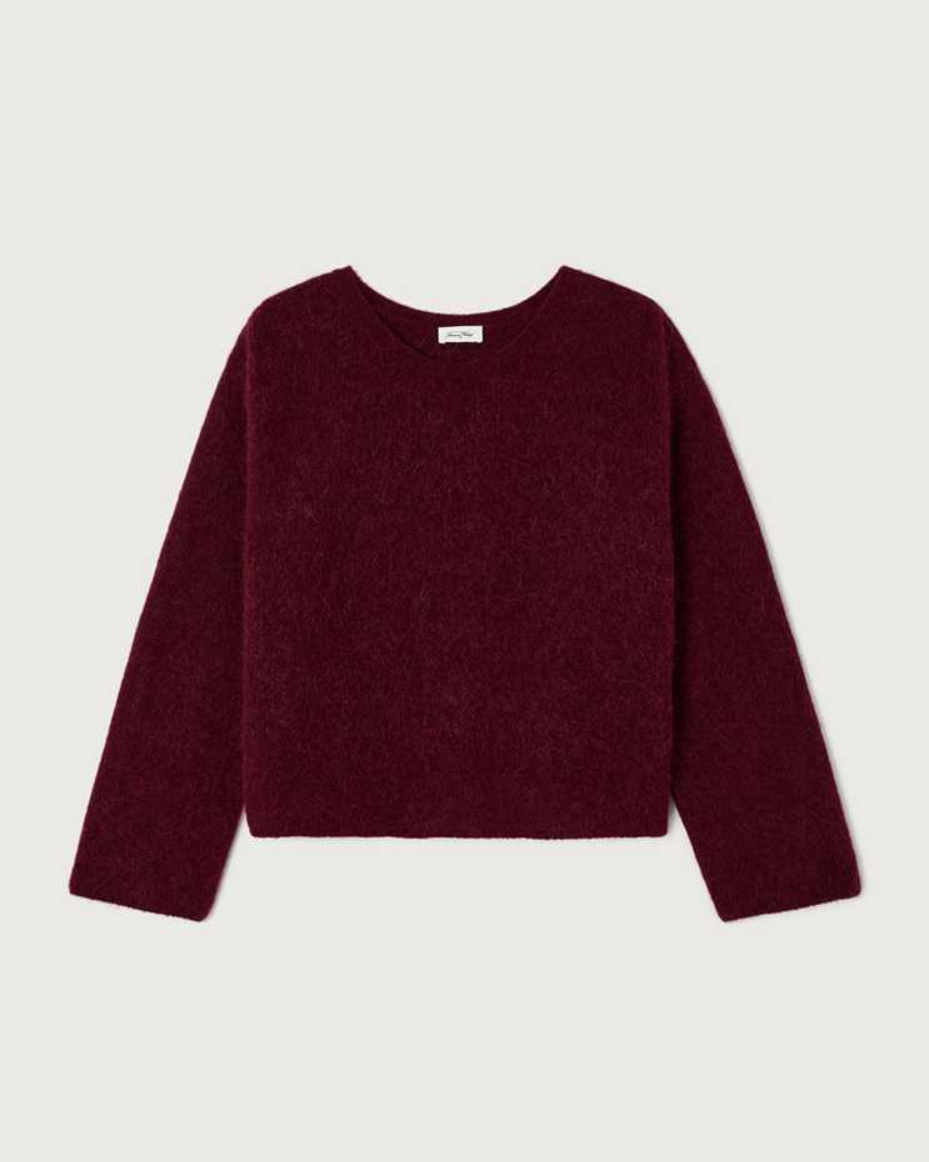 American Vintage Vitow Jumper Garnet Melange
