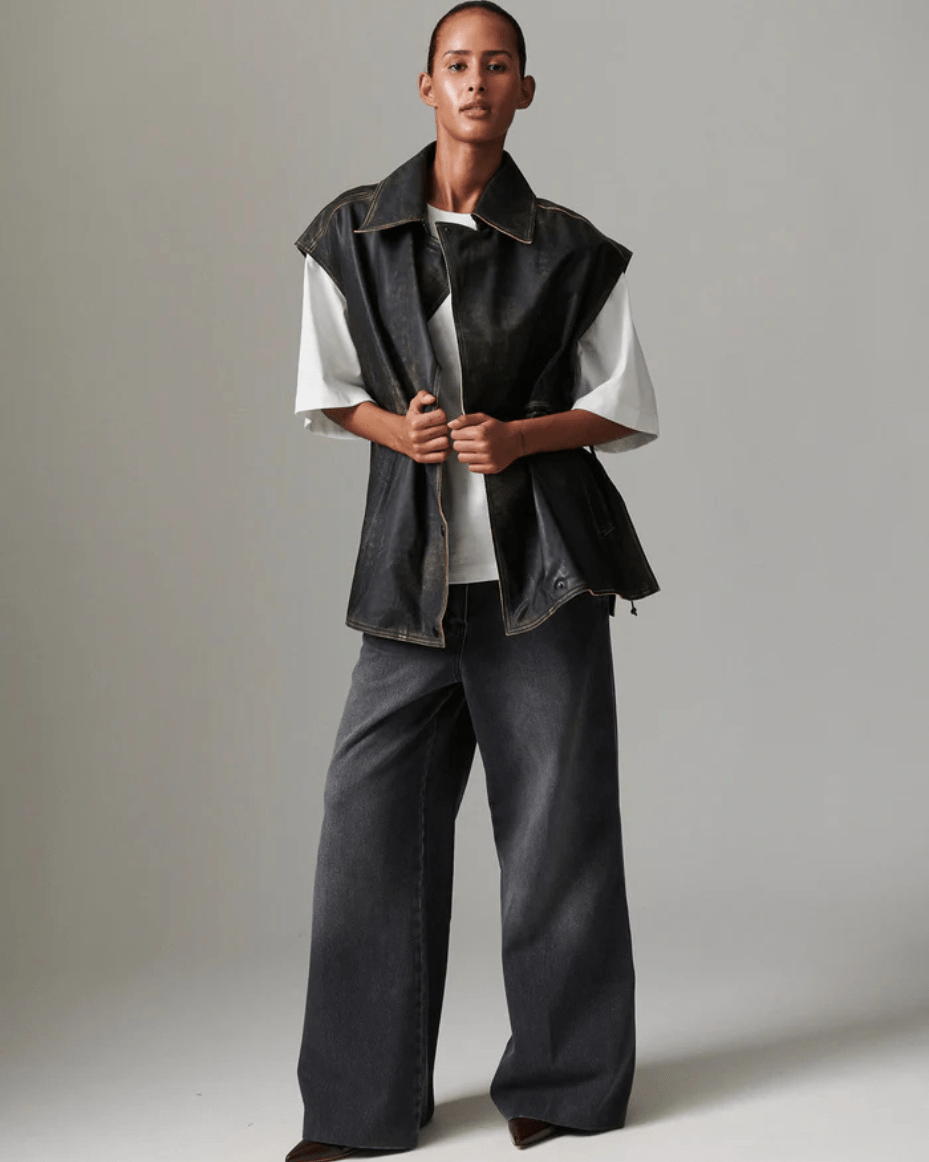 Day Birger Cristin Distressed Leather - DAY BIRGER - Luxe Leopard