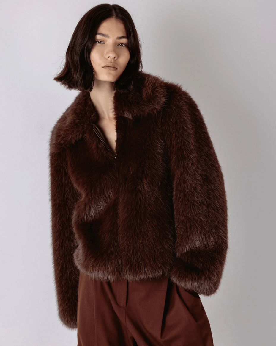 Vivere Indie Short Hair Jacket - VIVERE - Luxe Leopard