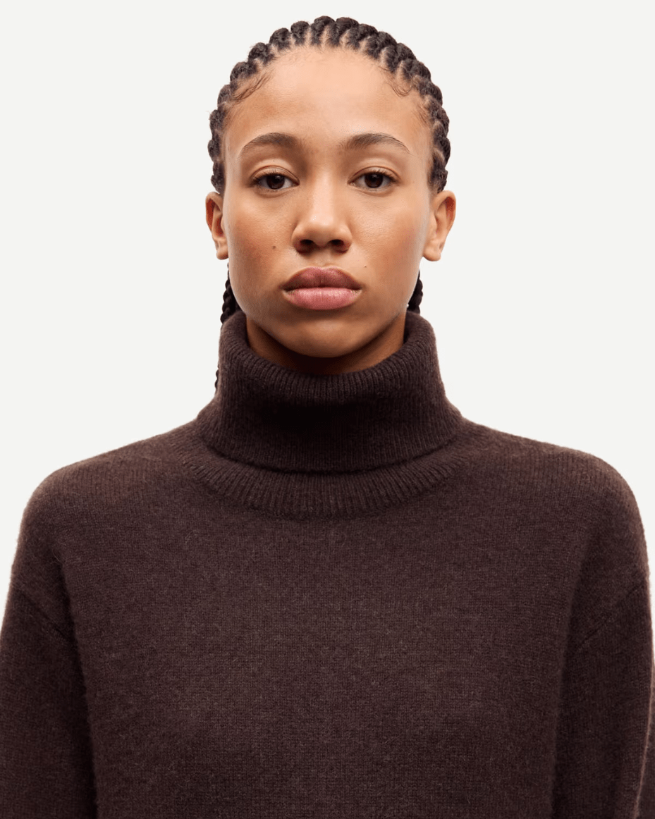 Samsoe Samsoe Samartina Turtleneck 15722 - SAMSOE SAMSOE - Luxe Leopard