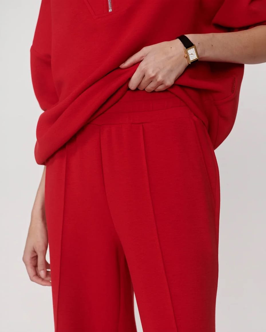 Varley The Wide Leg Pant 30 Red Marl - VARLEY - Luxe Leopard