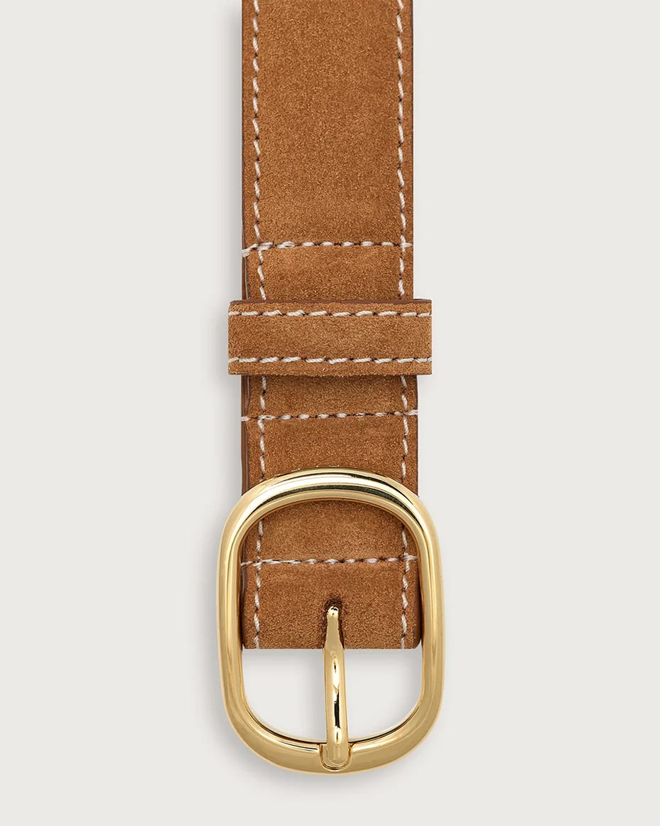Varley Deena Suede Belt Caramel