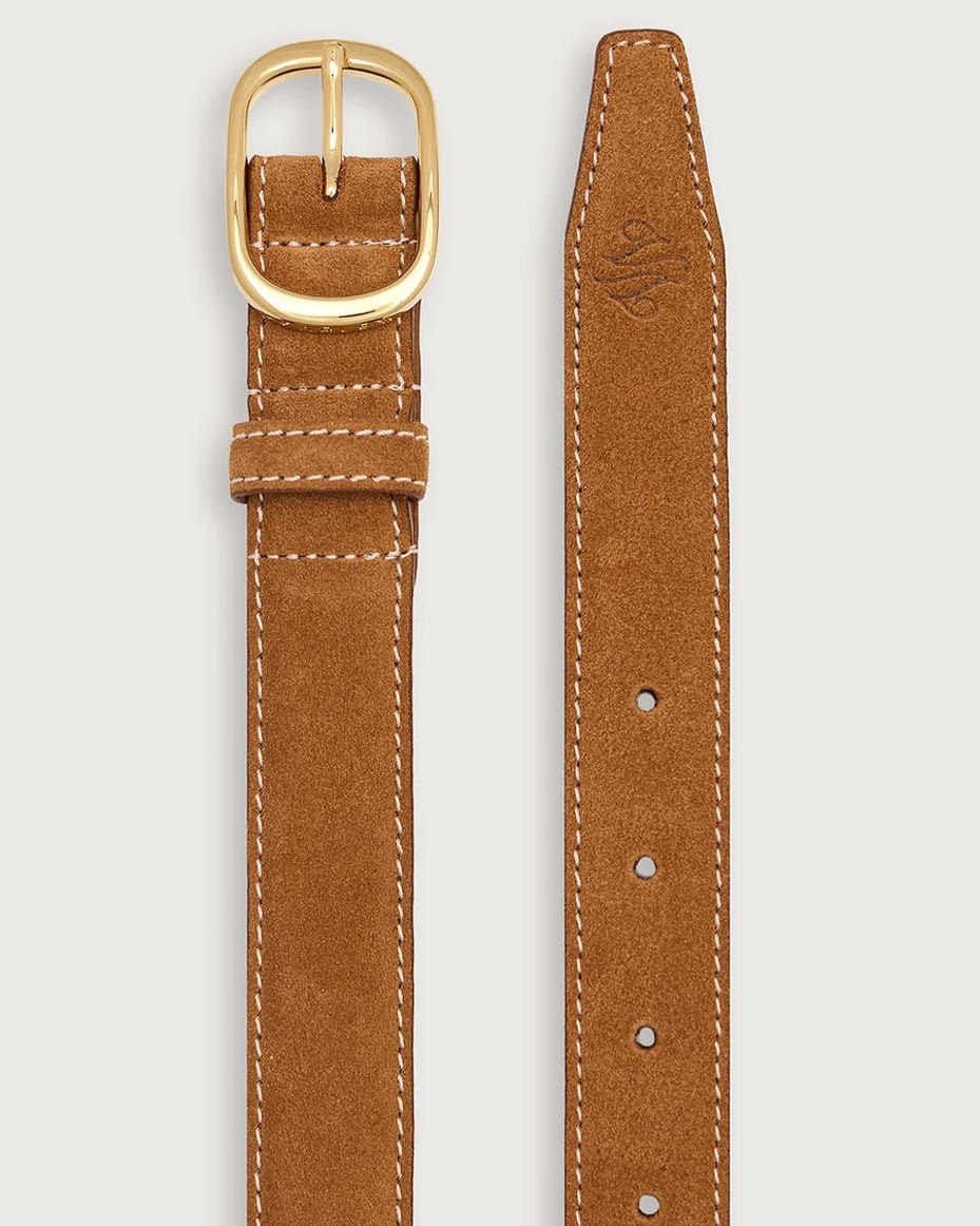 Varley Deena Suede Belt Caramel