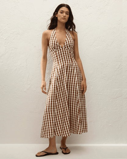 Faithfull The Brand Marais Midi Dress - FAITHFULL THE BRAND - Luxe Leopard