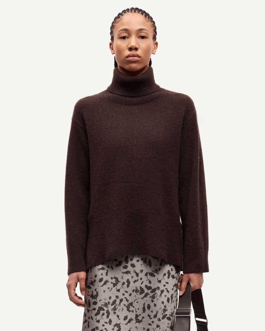 Samsoe Samsoe Samartina Turtleneck 15722 - SAMSOE SAMSOE - Luxe Leopard