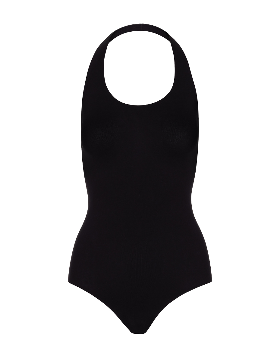 Commando Ballet Halter Bodysuit - Luxe Leopard