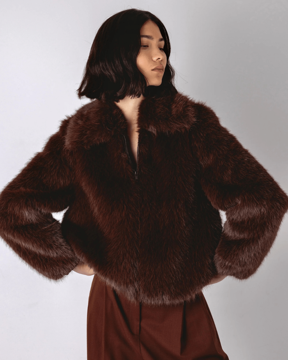 Vivere Indie Short Hair Jacket - VIVERE - Luxe Leopard